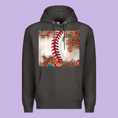 Baseball Leopard Premium Hoodie Designed By Jahusdesignshop