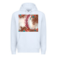 White baseball leopard Premium Hoodie - JahusDesignShop
