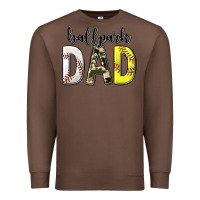 Chestnut ballpark dad with softball and baseball Premium Sweatshirt - texasbilliewilder
