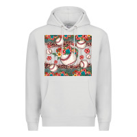 Dove Grey baseball leopard Premium Hoodie - JahusDesignShop
