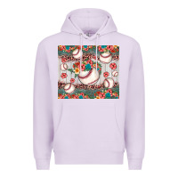 Lilac baseball leopard Premium Hoodie - JahusDesignShop