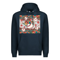 Navy baseball leopard Premium Hoodie - JahusDesignShop