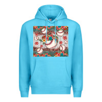 Ocean Blue baseball leopard Premium Hoodie - JahusDesignShop