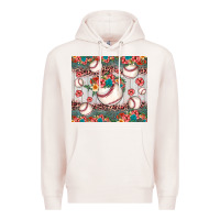 Pale Pink baseball leopard Premium Hoodie - JahusDesignShop