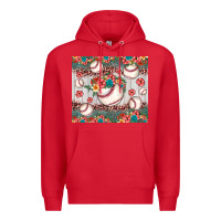 Red baseball leopard Premium Hoodie - JahusDesignShop