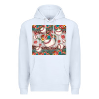 White baseball leopard Premium Hoodie - JahusDesignShop