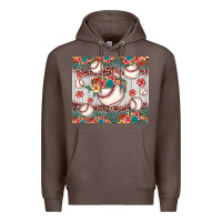 Coffee baseball leopard Premium Hoodie - JahusDesignShop