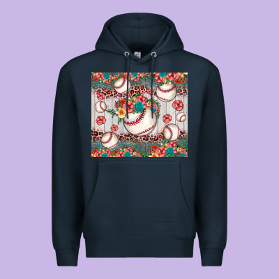 Baseball Leopard Premium Hoodie Designed By Jahusdesignshop