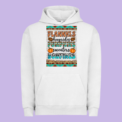 Flannels Hayrides Pumpkins Sweaters Bonfires Urban Hoodie Designed By Artiststas
