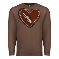 Chestnut american football heart Premium Sweatshirt - texasbilliewilder