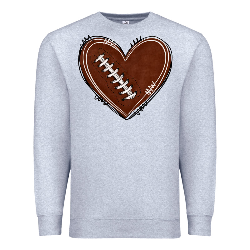 American Football Heart Premium Sweatshirt by texasbilliewilder | Teevron