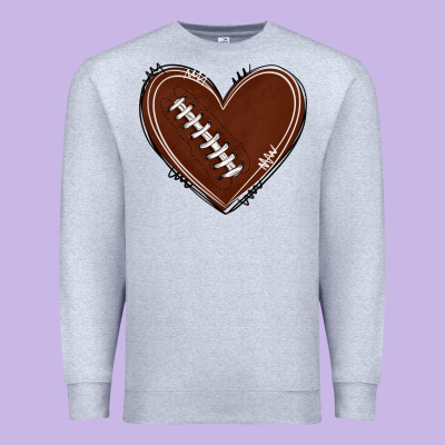 Premium Sweatshirt american football heart
