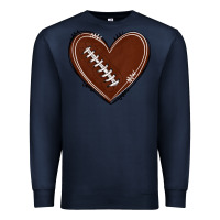 Navy american football heart Premium Sweatshirt - texasbilliewilder