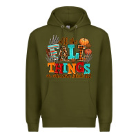 Army Green all the fall thıngs or whatever Premium Hoodie - AdoDesignShop