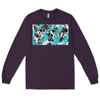 Plum cowhide glitter  cup Long Sleeve Tee - BarkalooDesign