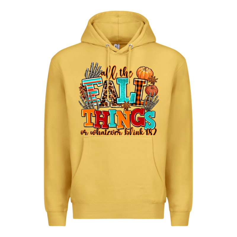All The Fall Thıngs Or Whatever Premium Hoodie by AdoDesignShop | Teevron