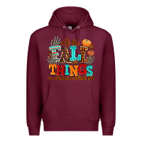 Burgundy all the fall thıngs or whatever Premium Hoodie - AdoDesignShop