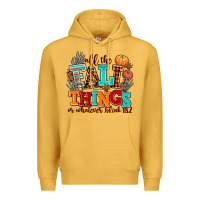 Mustard all the fall thıngs or whatever Premium Hoodie - AdoDesignShop