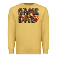 Antique Gold game day football leopard Premium Sweatshirt - Zillion Design Studio