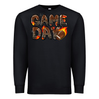 Black game day football leopard Premium Sweatshirt - Zillion Design Studio