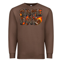 Chestnut game day football leopard Premium Sweatshirt - Zillion Design Studio