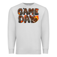 Dove Grey game day football leopard Premium Sweatshirt - Zillion Design Studio