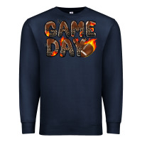 Navy game day football leopard Premium Sweatshirt - Zillion Design Studio