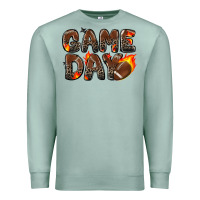 Seafoam game day football leopard Premium Sweatshirt - Zillion Design Studio