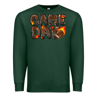 Sports Green game day football leopard Premium Sweatshirt - Zillion Design Studio