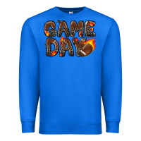 True Royal game day football leopard Premium Sweatshirt - Zillion Design Studio