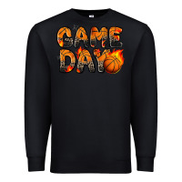 Black game day basketball leopard Premium Sweatshirt - Zillion Design Studio