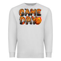 Dove Grey game day basketball leopard Premium Sweatshirt - Zillion Design Studio