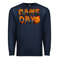 Navy game day basketball leopard Premium Sweatshirt - Zillion Design Studio