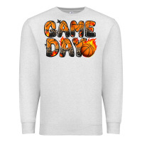 Oatmeal Heather game day basketball leopard Premium Sweatshirt - Zillion Design Studio