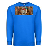 True Royal Horses with serape and leopard Premium Sweatshirt - RanaPortraitStore