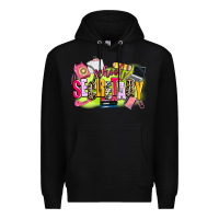 Black school secretary Premium Hoodie - AdoDesignShop