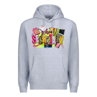 Heather Grey school secretary Premium Hoodie - AdoDesignShop
