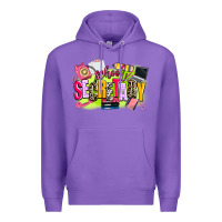 Purple school secretary Premium Hoodie - AdoDesignShop