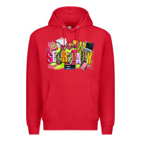 Red school secretary Premium Hoodie - AdoDesignShop