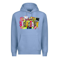Colony Blue school secretary Premium Hoodie - AdoDesignShop