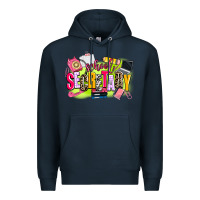 Navy school secretary Premium Hoodie - AdoDesignShop