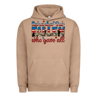 Pigment Burro remember our fallen who gave all Urban Hoodie - JahusDesignShop