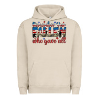 Pigment French Oak remember our fallen who gave all Urban Hoodie - JahusDesignShop