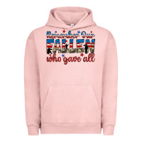 Pigment Salmon remember our fallen who gave all Urban Hoodie - JahusDesignShop