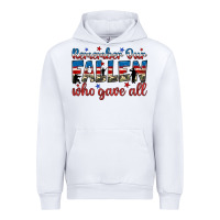 White remember our fallen who gave all Urban Hoodie - JahusDesignShop