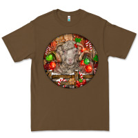 Cacao Christmas Merino Wool Sheep Premium Tee - LillyAllenDesigns