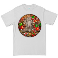 Dove Grey Christmas Merino Wool Sheep Premium Tee - LillyAllenDesigns