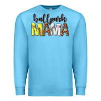 Ocean Blue ballpark mama Premium Sweatshirt - texasbilliewilder