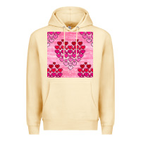 Pina Colada valentines day hearts seamless pattern Premium Hoodie - BundleAndBundleShop