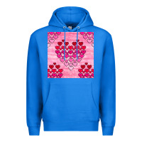 True Royal valentines day hearts seamless pattern Premium Hoodie - BundleAndBundleShop